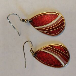 Meow Cloisonne Earrings